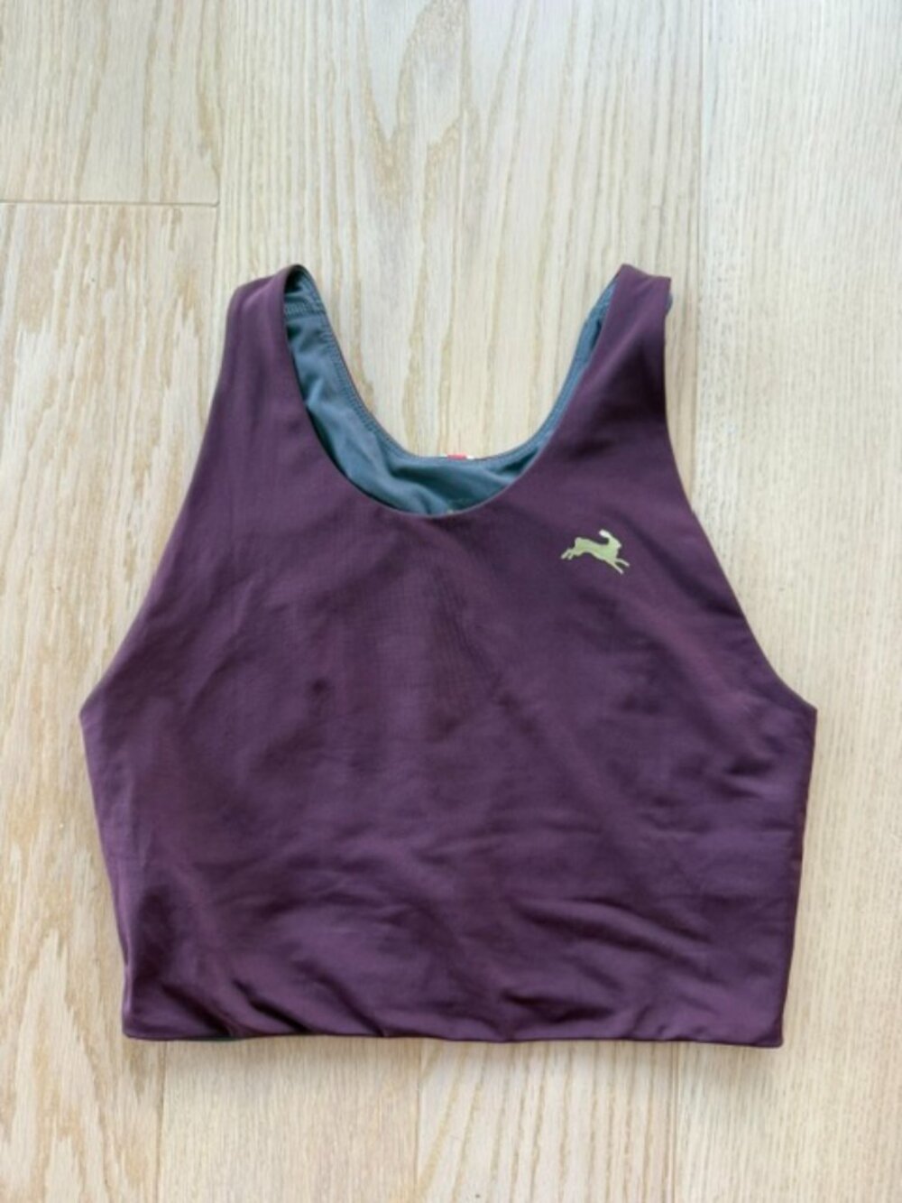 Tracksmith Lane Five Crop Top Purple XS